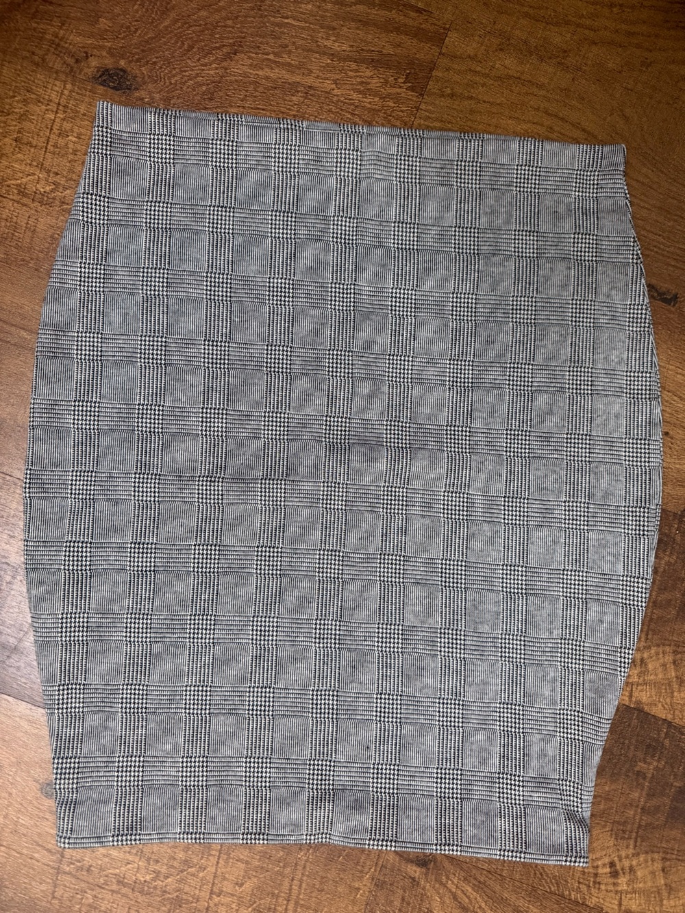 Express Gray Plaid Pencil Skirt